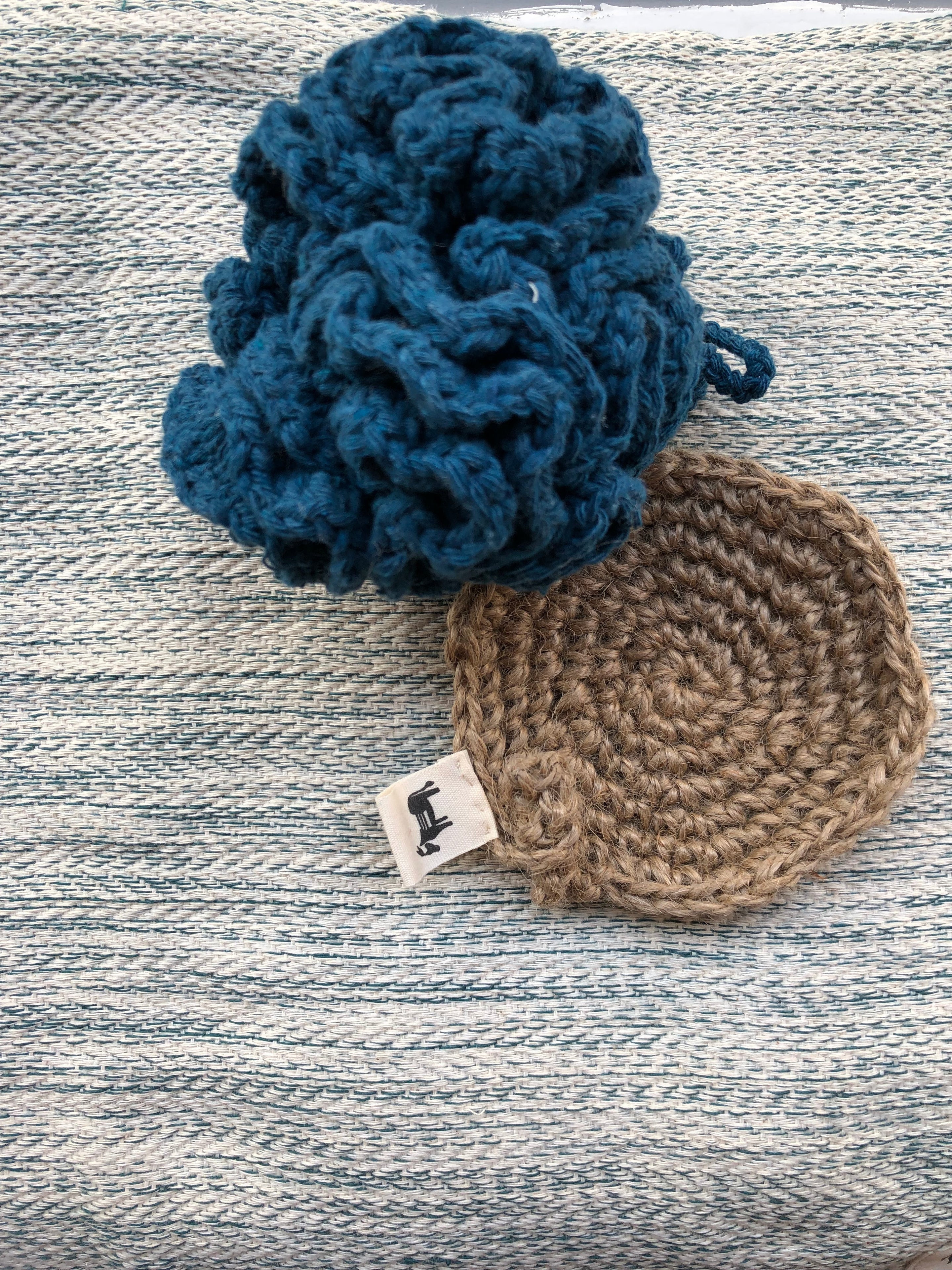 Jute Schwamm 'Flat Earth'-3