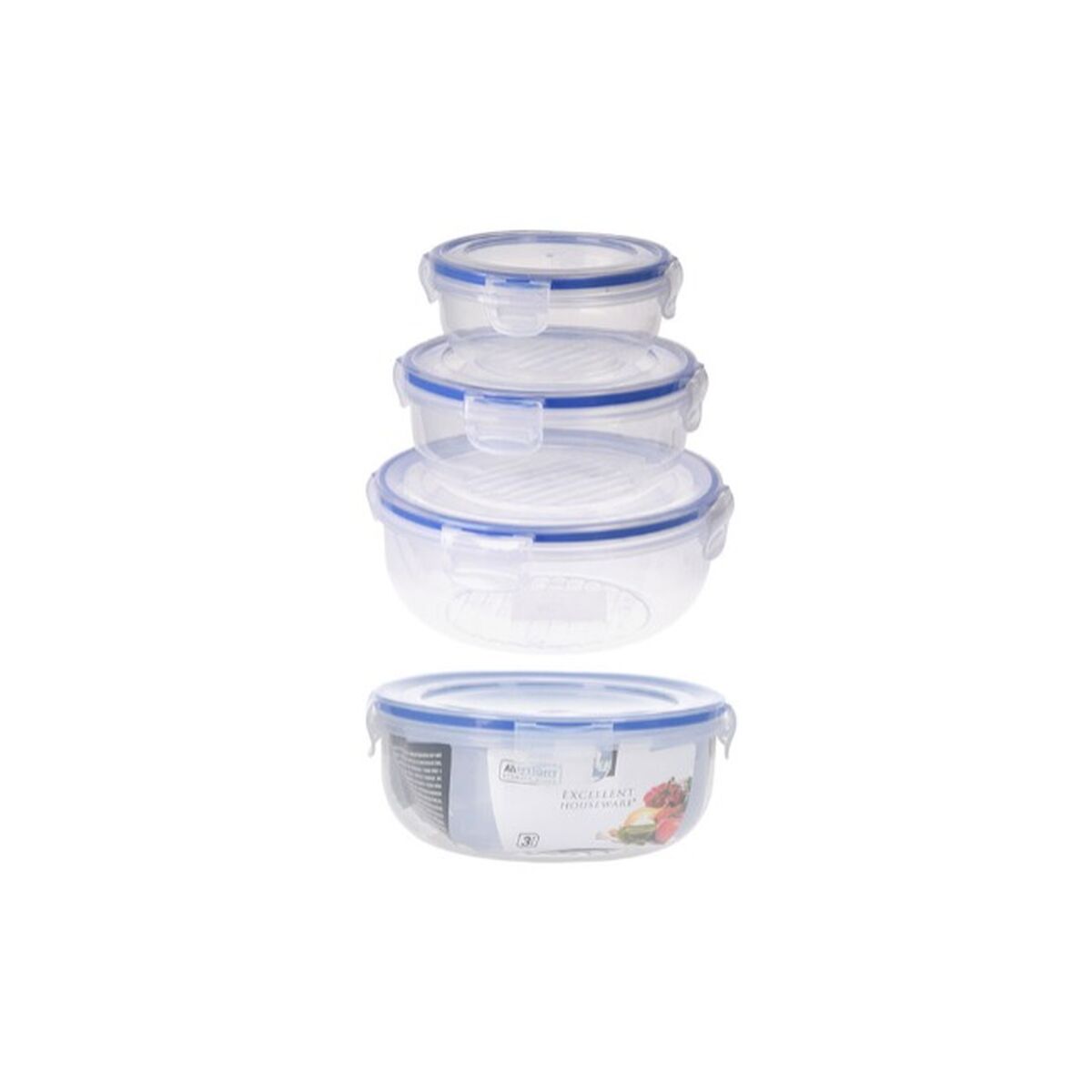 Set of lunch boxes Excellent Houseware 024000670 3 Units-2