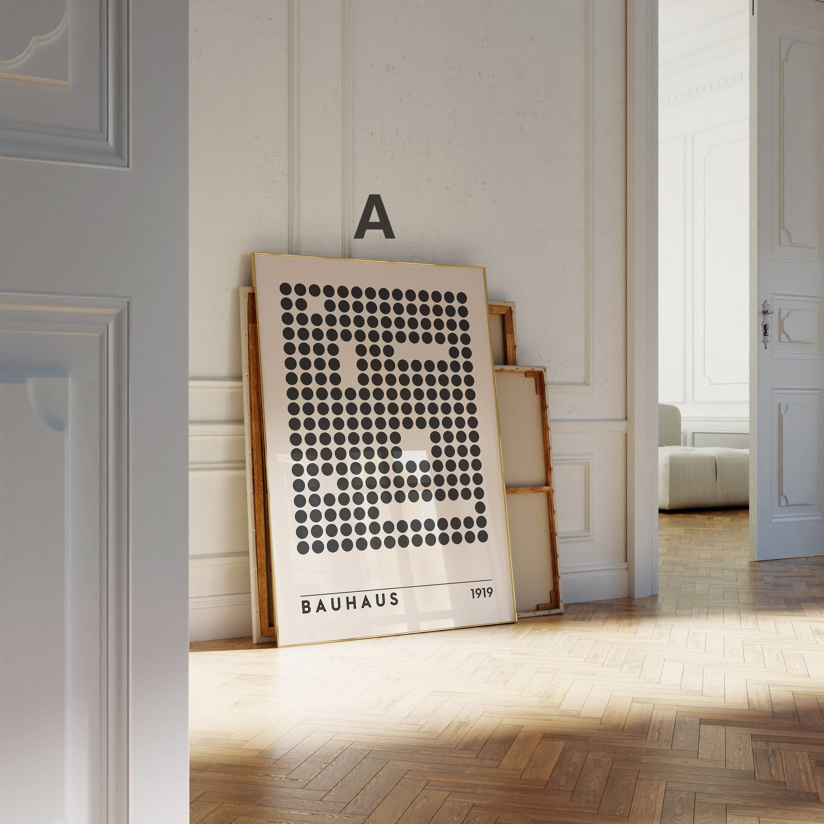 Bauhaus Ausstellung Poster I Geschenkidee I Bauhaus Design I Bauhaus Wandkunst I Wand Deko I Deko Print ohne Rahmen-1