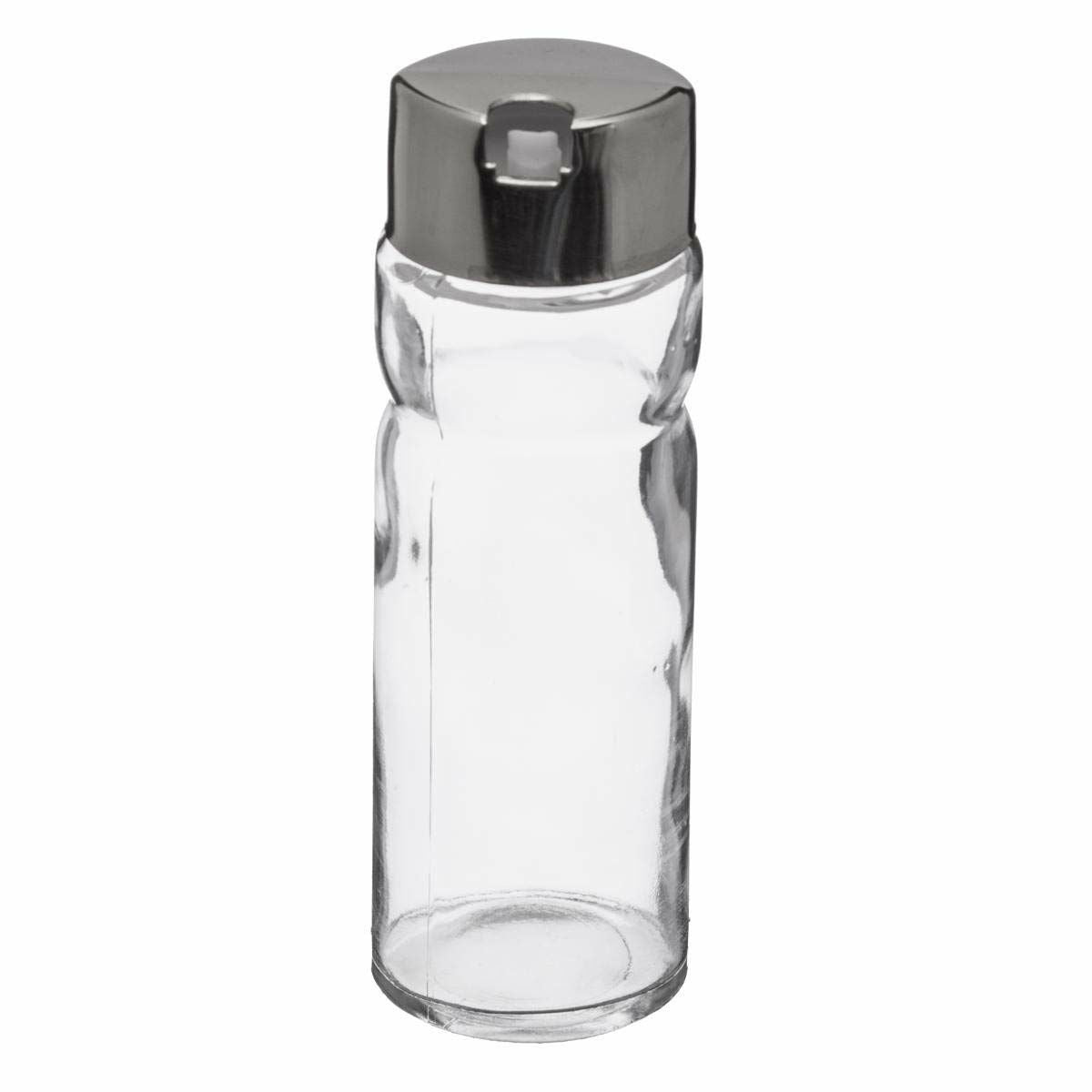 Salt Shaker with Lid Secret de Gourmet Multicolour Transparent Glass Stainless steel-3