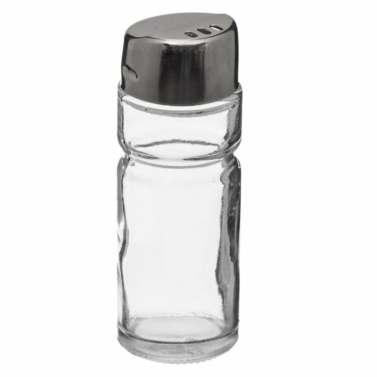 Salt Shaker with Lid Secret de Gourmet Multicolour Transparent Glass Stainless steel-2