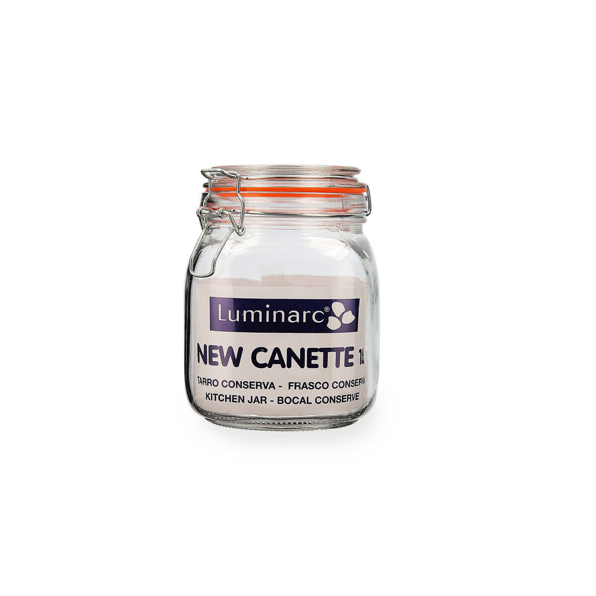 Glass Jar Quid New Canette Transparent Glass (1L) (Pack 6x)-3