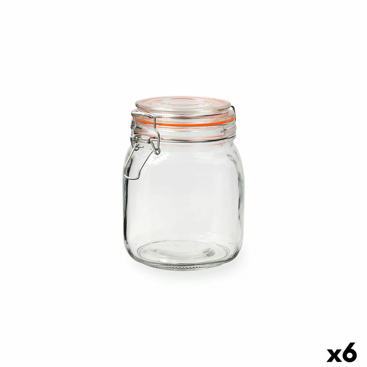 Glass Jar Quid New Canette Transparent Glass (1L) (Pack 6x)-4