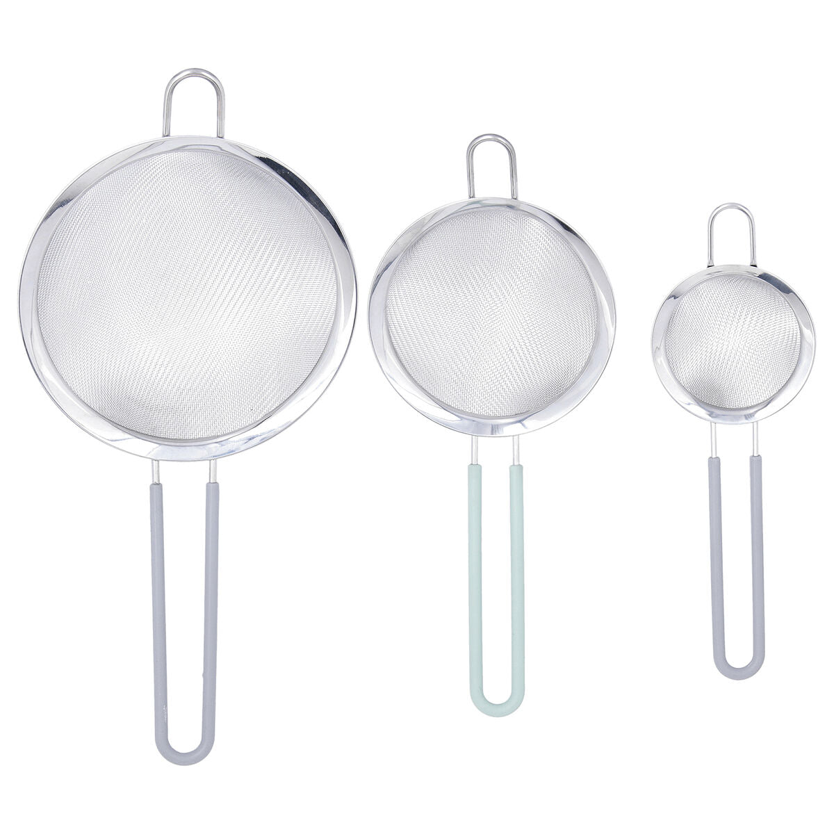 Set of Sieves Quid Ozon Metal 16 cm 12 cm 8 cm 3 Units-0