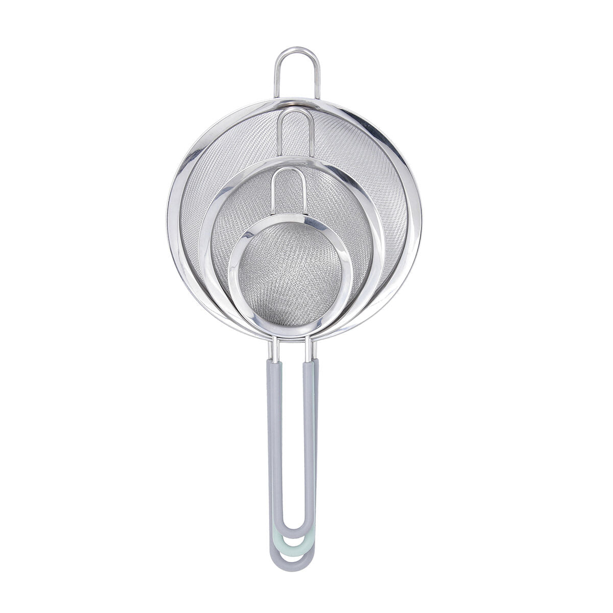 Set of Sieves Quid Ozon Metal 16 cm 12 cm 8 cm 3 Units-2