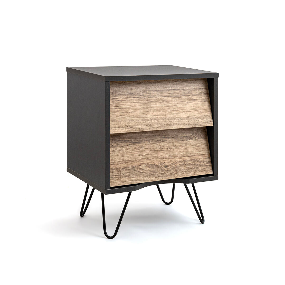 Nightstand Vinthera Moa Brown Grey 40 x 49,5 x 30 cm-0