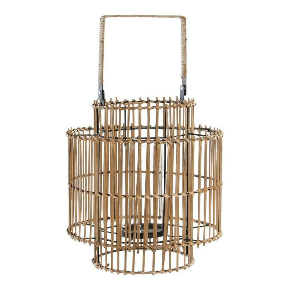 Candleholder DKD Home Decor Metal Bamboo (30 x 30 x 32 cm)-0