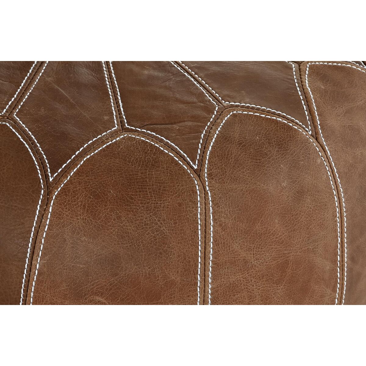 Footrest DKD Home Decor Brown Vintage 48 x 48 x 35 cm-2