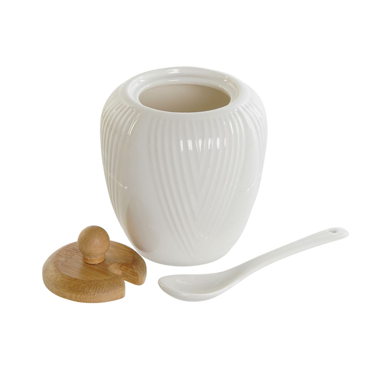 Milk jug and sugar bowl DKD Home Decor-2