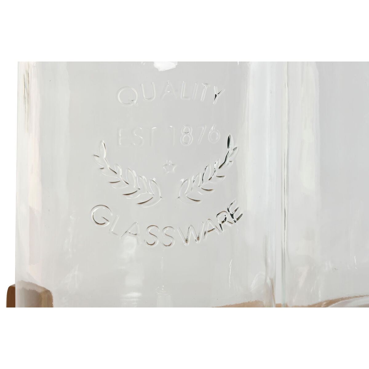 Drinks dispenser Home ESPRIT Silicone Bamboo Crystal Plastic 5,5 L 37 x 25 x 46 cm-4