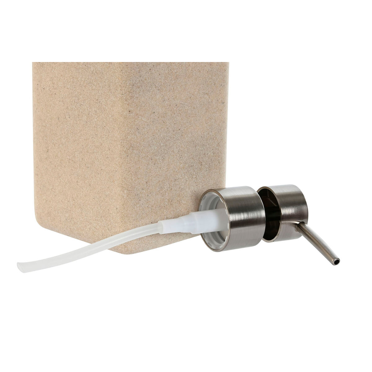 Soap Dispenser Home ESPRIT Cream Silver Resin Polyethylene 8 x 8 x 18 cm-2