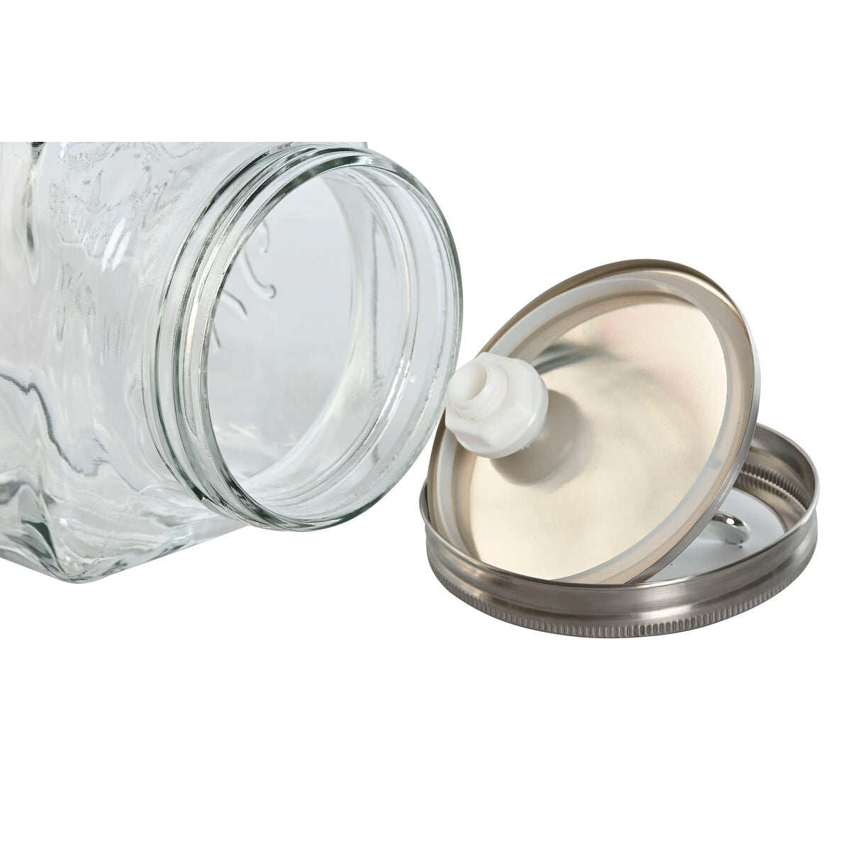 Water Dispenser Home ESPRIT Transparent Metal Crystal 13 x 13,5 x 32,5 cm-2