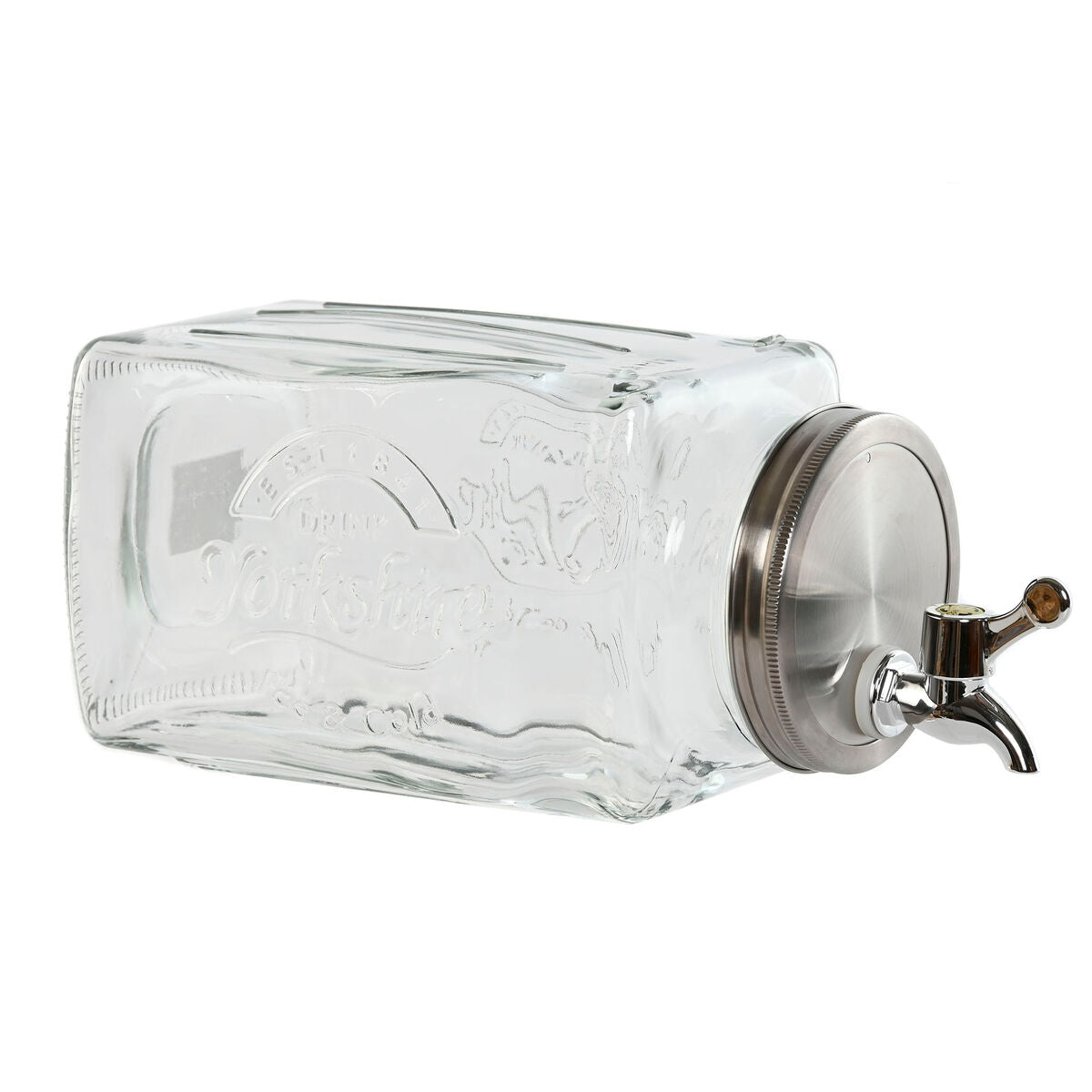 Water Dispenser Home ESPRIT Transparent Metal Crystal 13 x 13,5 x 32,5 cm-0