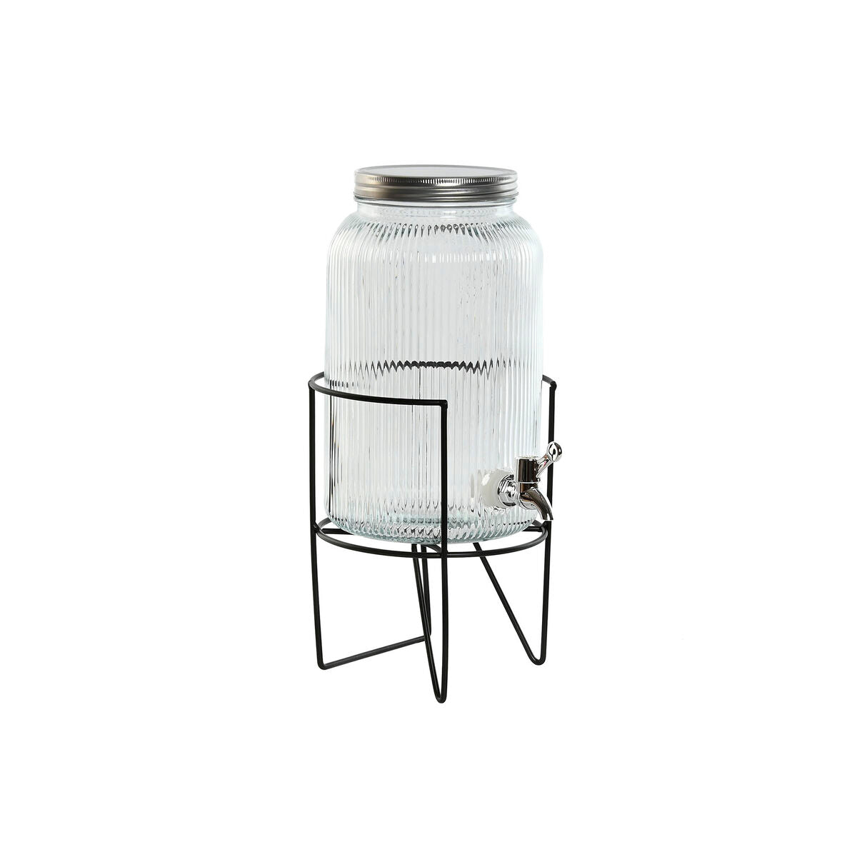 Water Dispenser Home ESPRIT Black Metal Silicone Crystal ABS 5 L 19,6 x 23,5 x 40,5 cm-0
