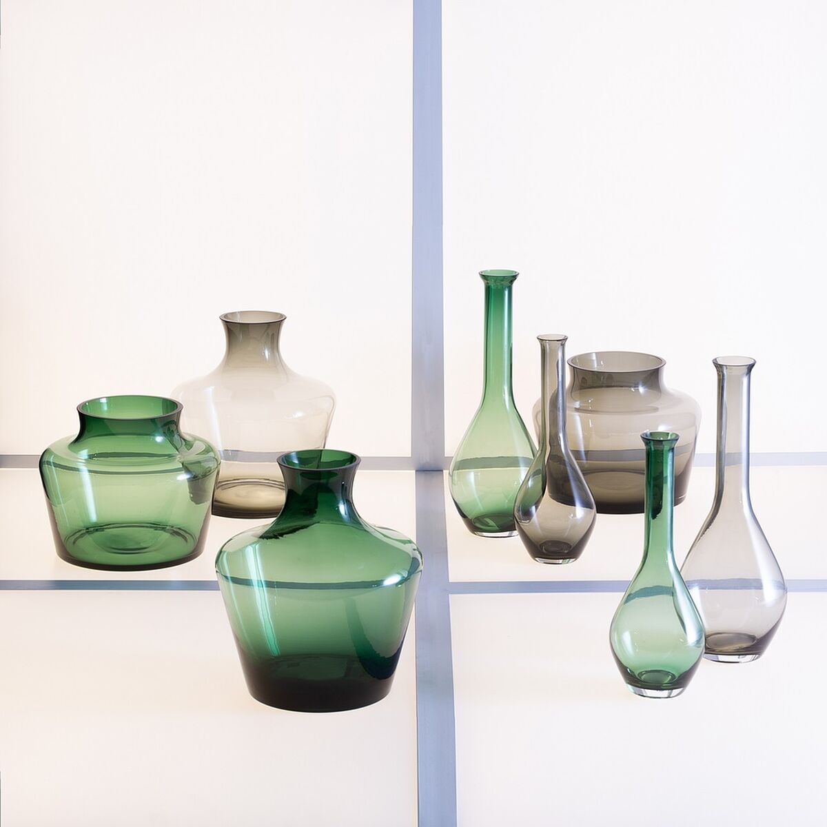 Vase 21 x 21 x 25 cm Green Glass-4