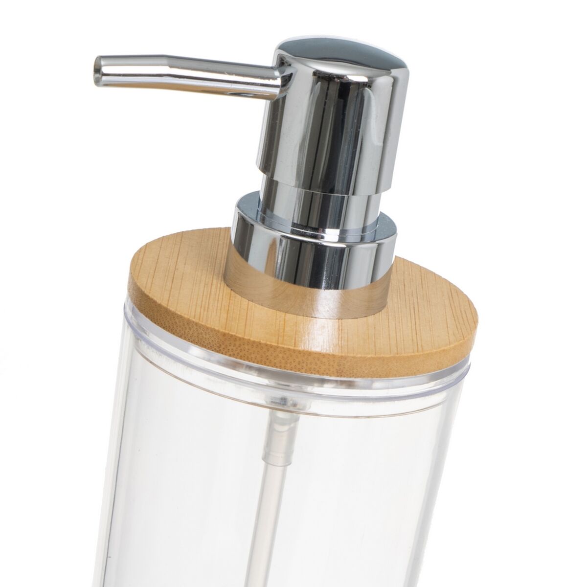 Bath Set Transparent Natural Bamboo polystyrene 17 x 9,5 x 19 cm-3