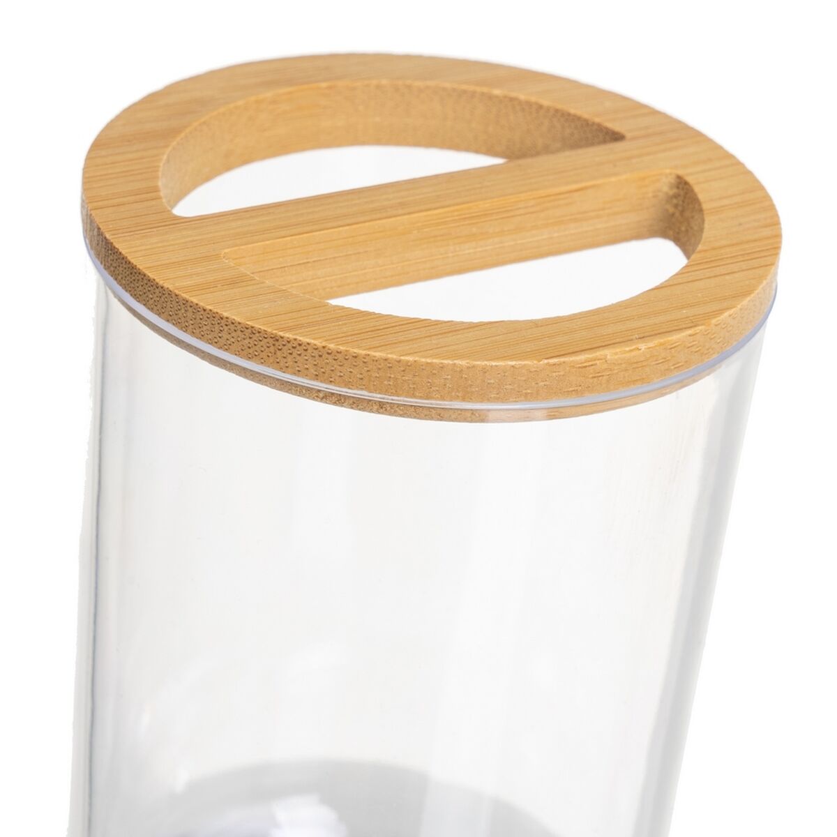 Bath Set Transparent Natural Bamboo polystyrene 17 x 9,5 x 19 cm-2