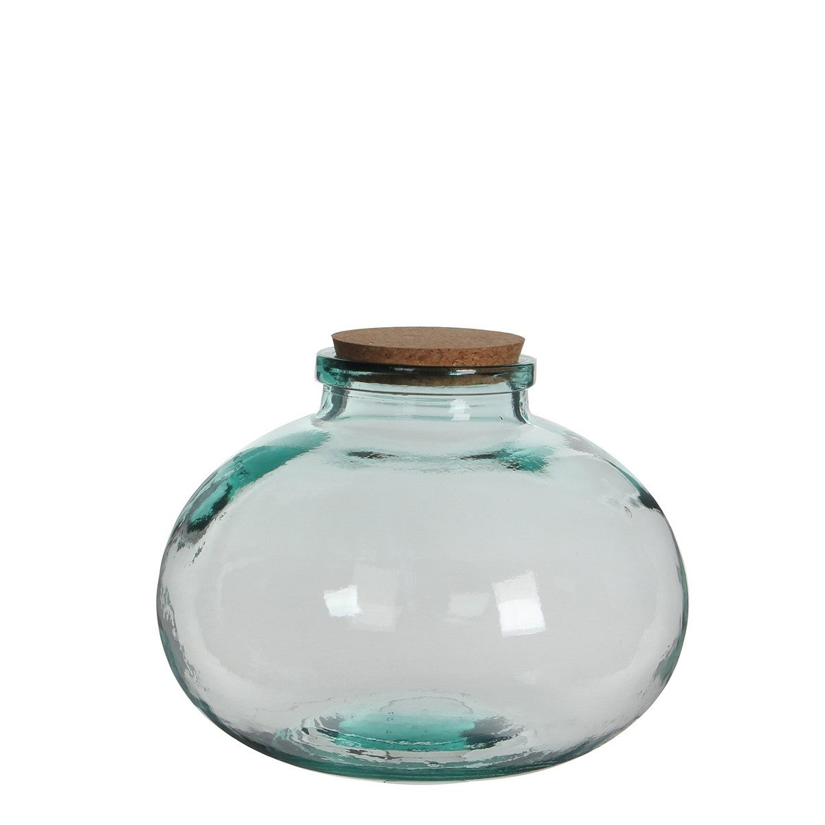 Glass Jar Mica Decorations Olly Circular Cork Plug Ornamental Crystal (Ø 29 x 23 cm)-0