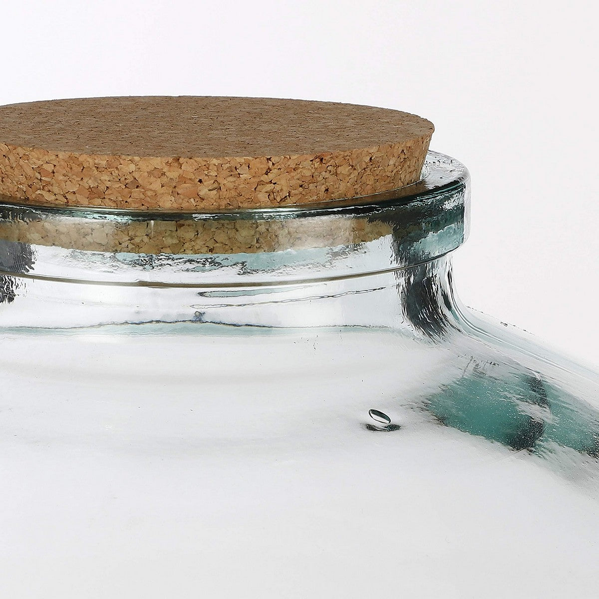 Glass Jar Mica Decorations Olly Circular Cork Plug Ornamental Crystal (Ø 29 x 23 cm)-2