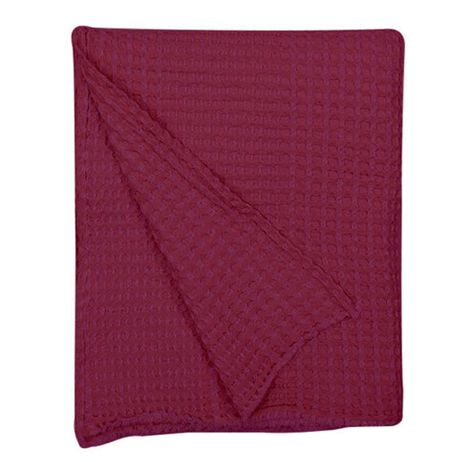 Pure Linen - Waffle Weave Throw Blanket-2