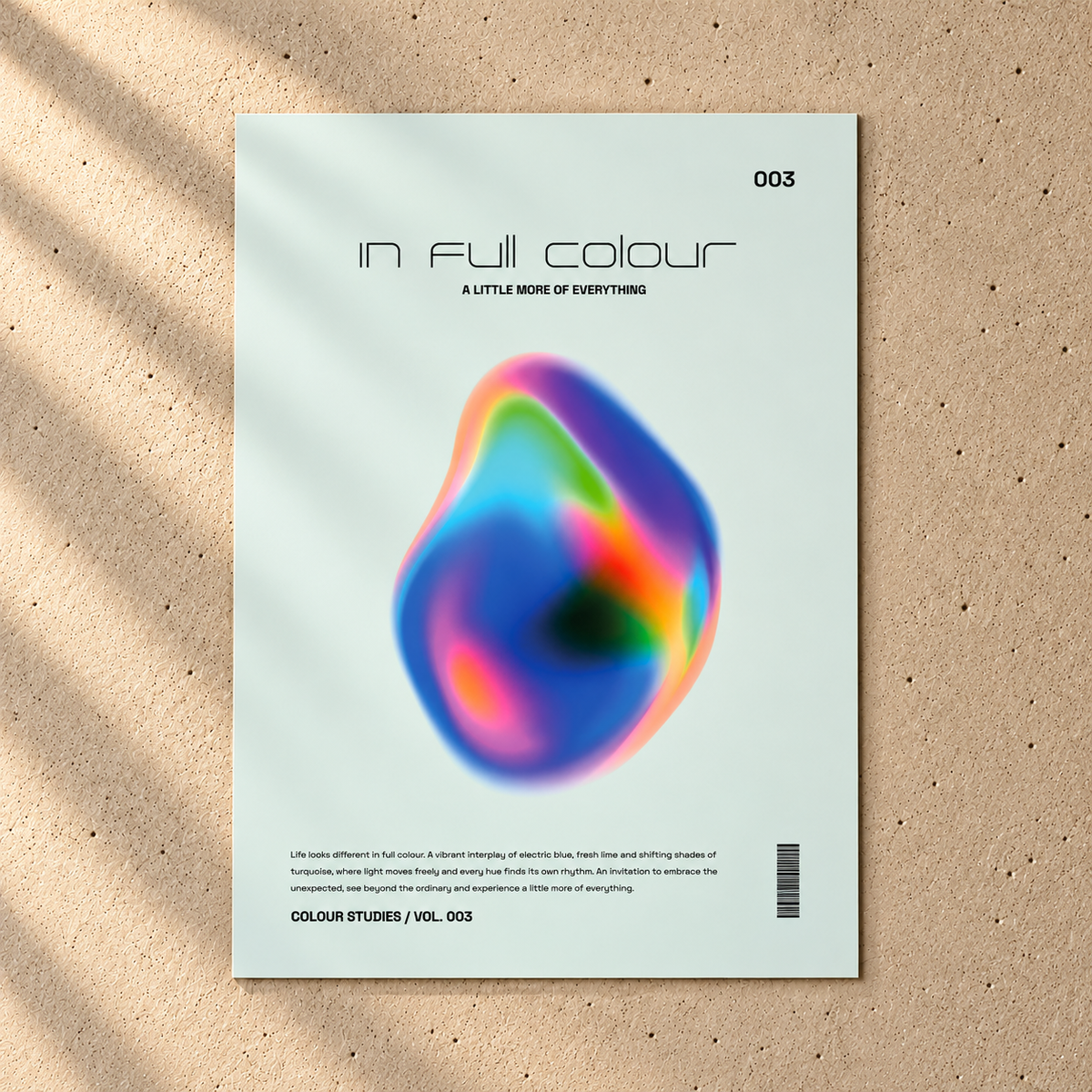 In Full Colour Poster – Bunte abstrakte Kunst mit Farbverläufen
