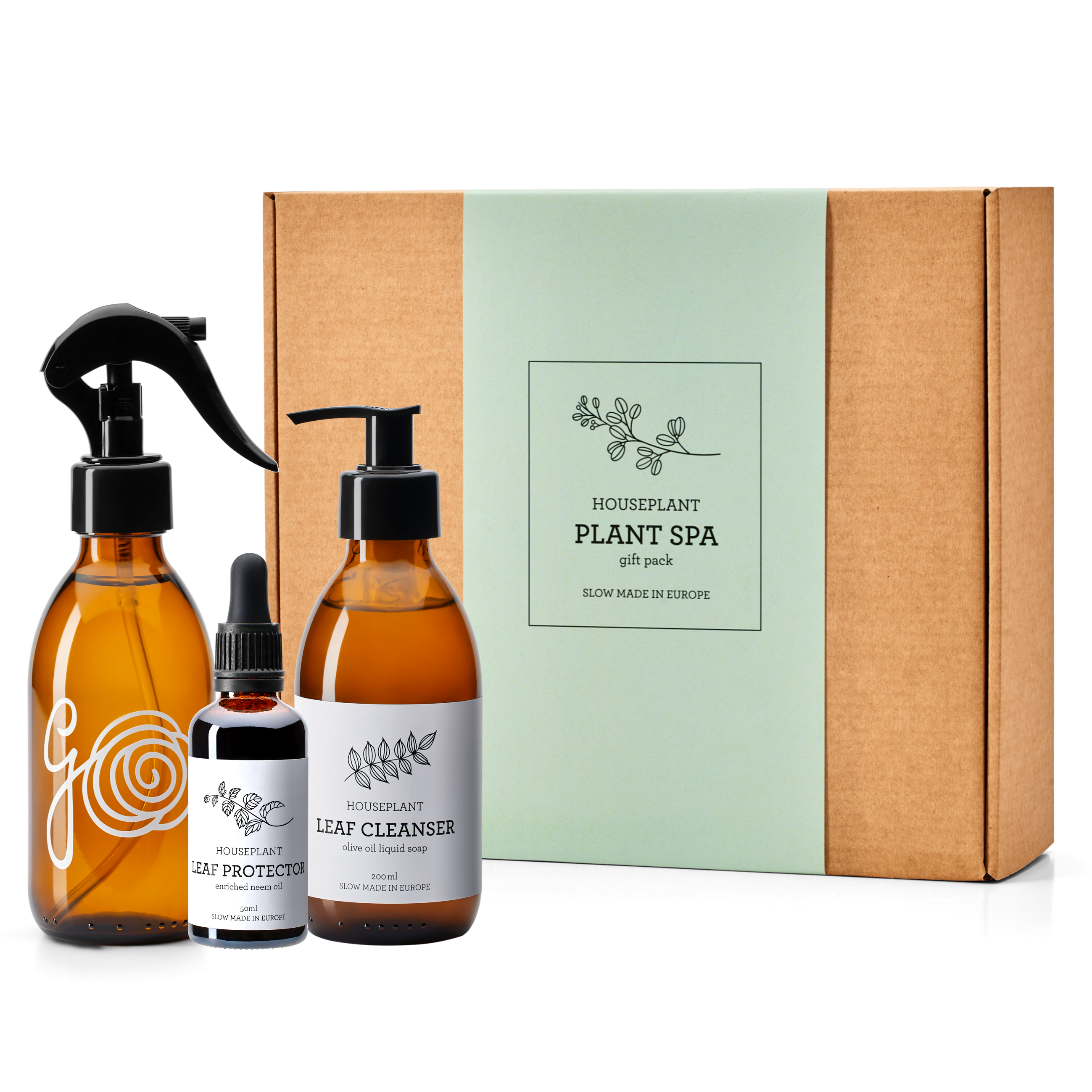 Generosa Plant Spa Gift Set - Plant Protection and Cleaning | Neem oil 50ml and Plant Soap 200ml Kit | Combating Plant Pests | Eco-friendly Gift | Gift for Plant Lovers-0