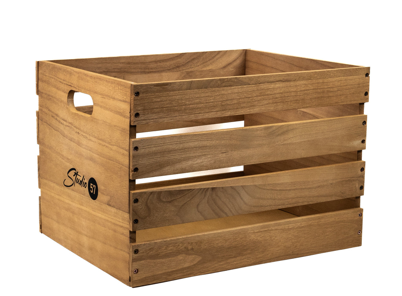 Studio 57 Vinyl record storage box (Wood)-0