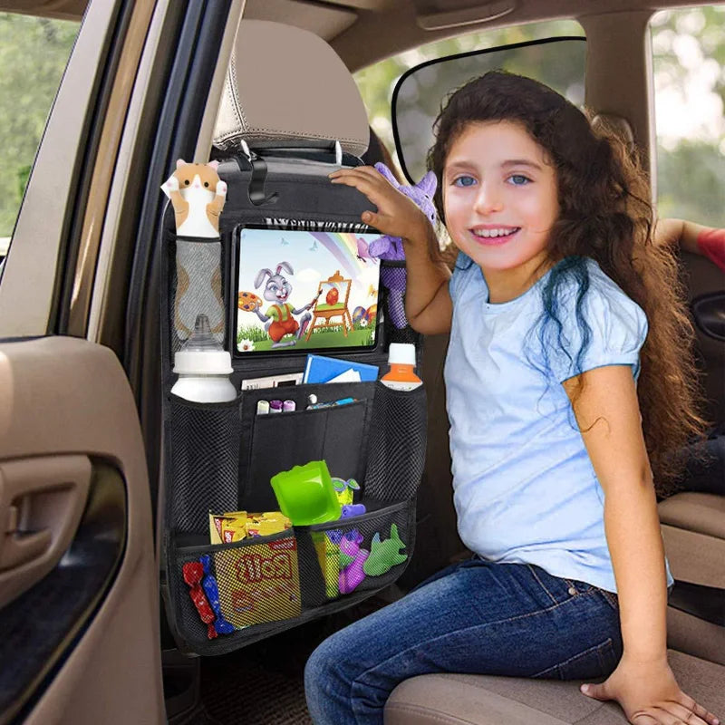 Car Backseat Organizer with Touch Screen Tablet Holder Multivariant-2