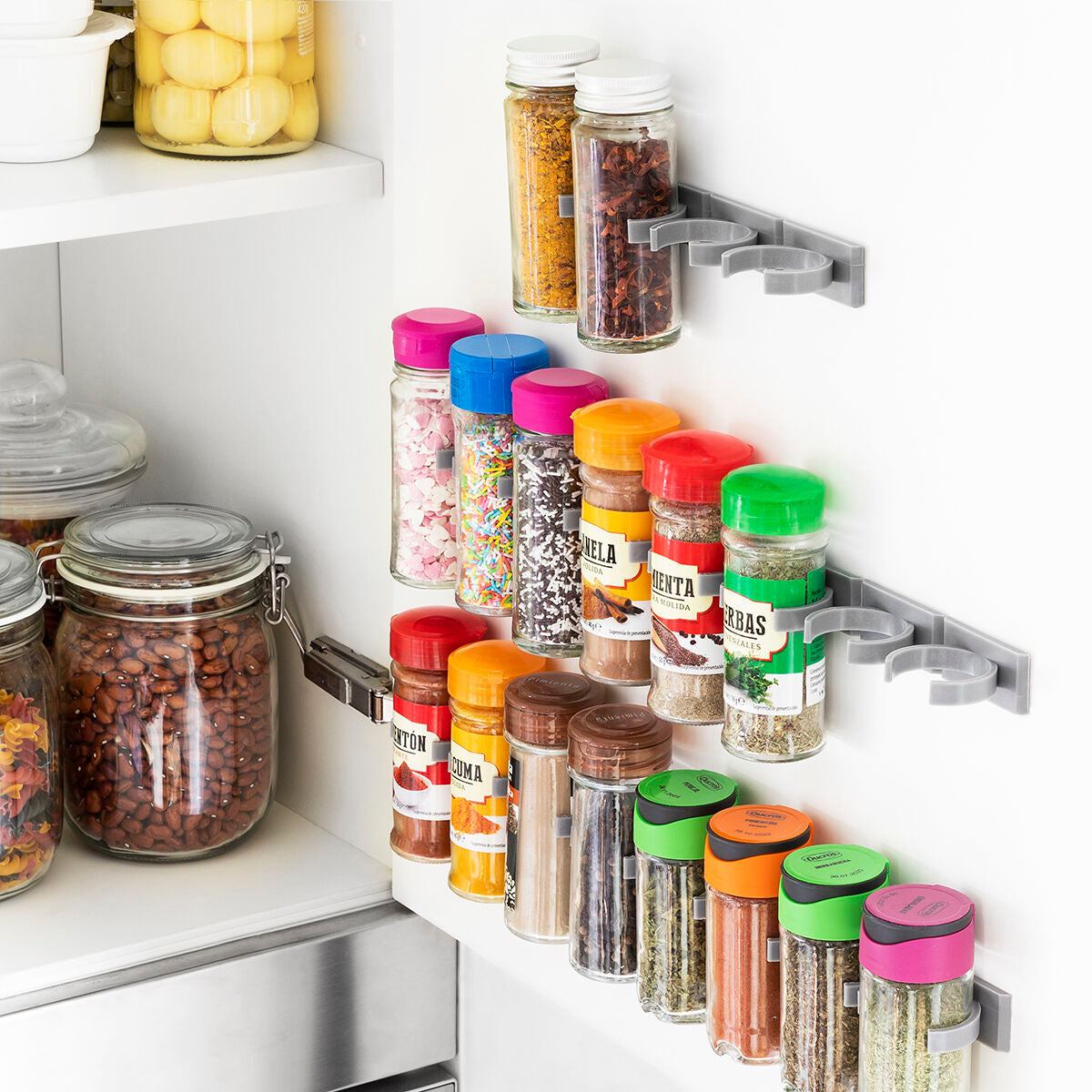 Adhesive and Divisible Spice Organiser Jarlock x20 InnovaGoods-0