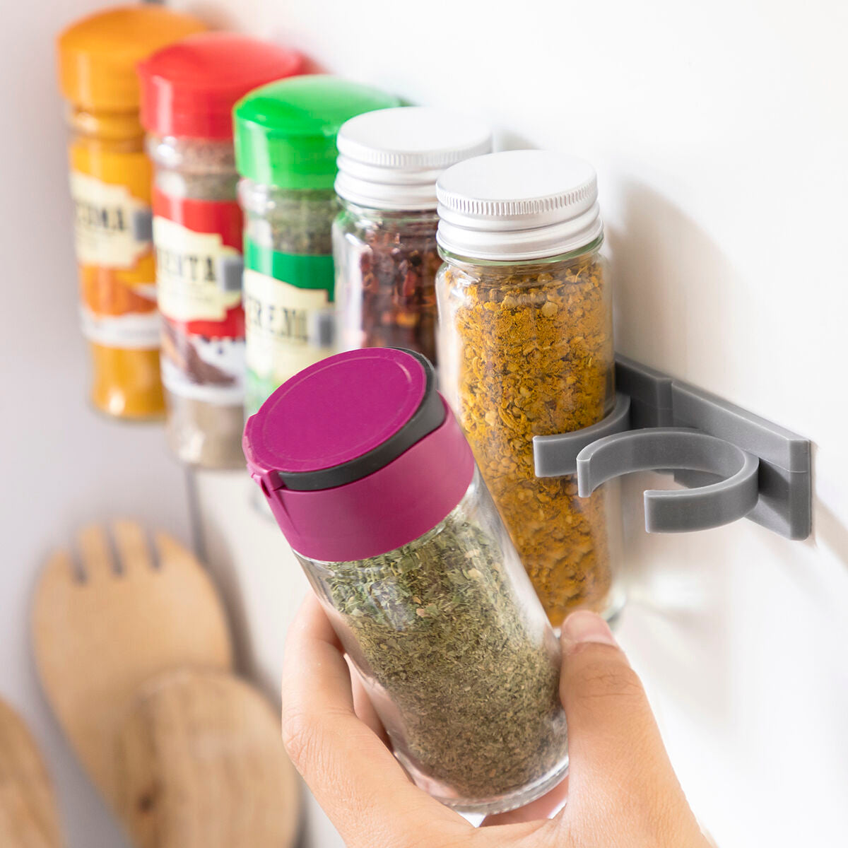 Adhesive and Divisible Spice Organiser Jarlock x20 InnovaGoods-8