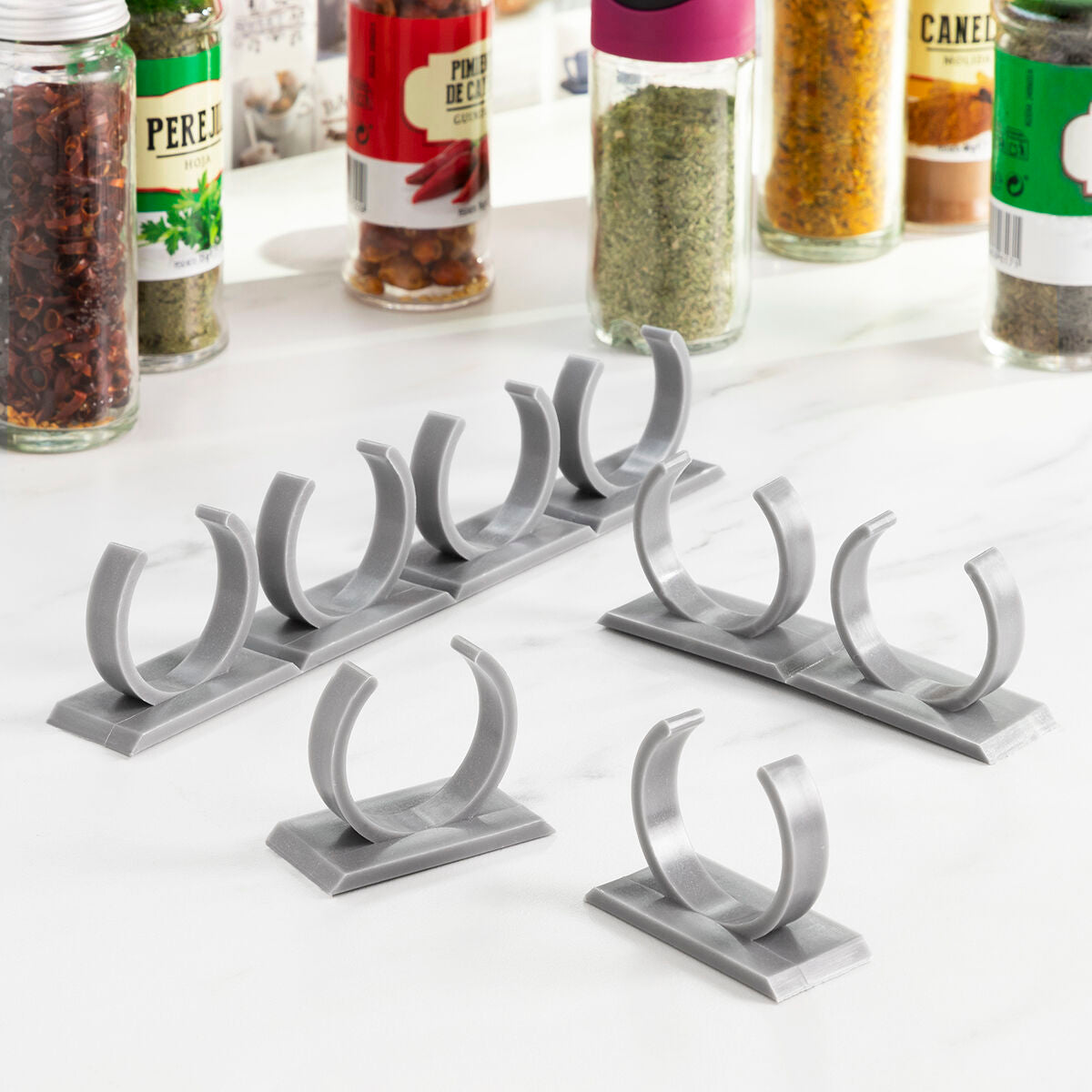 Adhesive and Divisible Spice Organiser Jarlock x20 InnovaGoods-7
