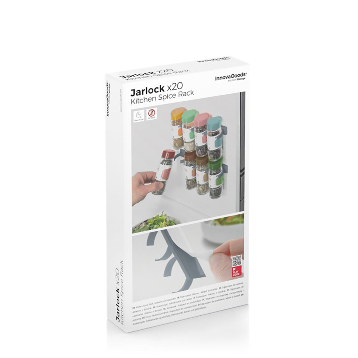 Adhesive and Divisible Spice Organiser Jarlock x20 InnovaGoods-1