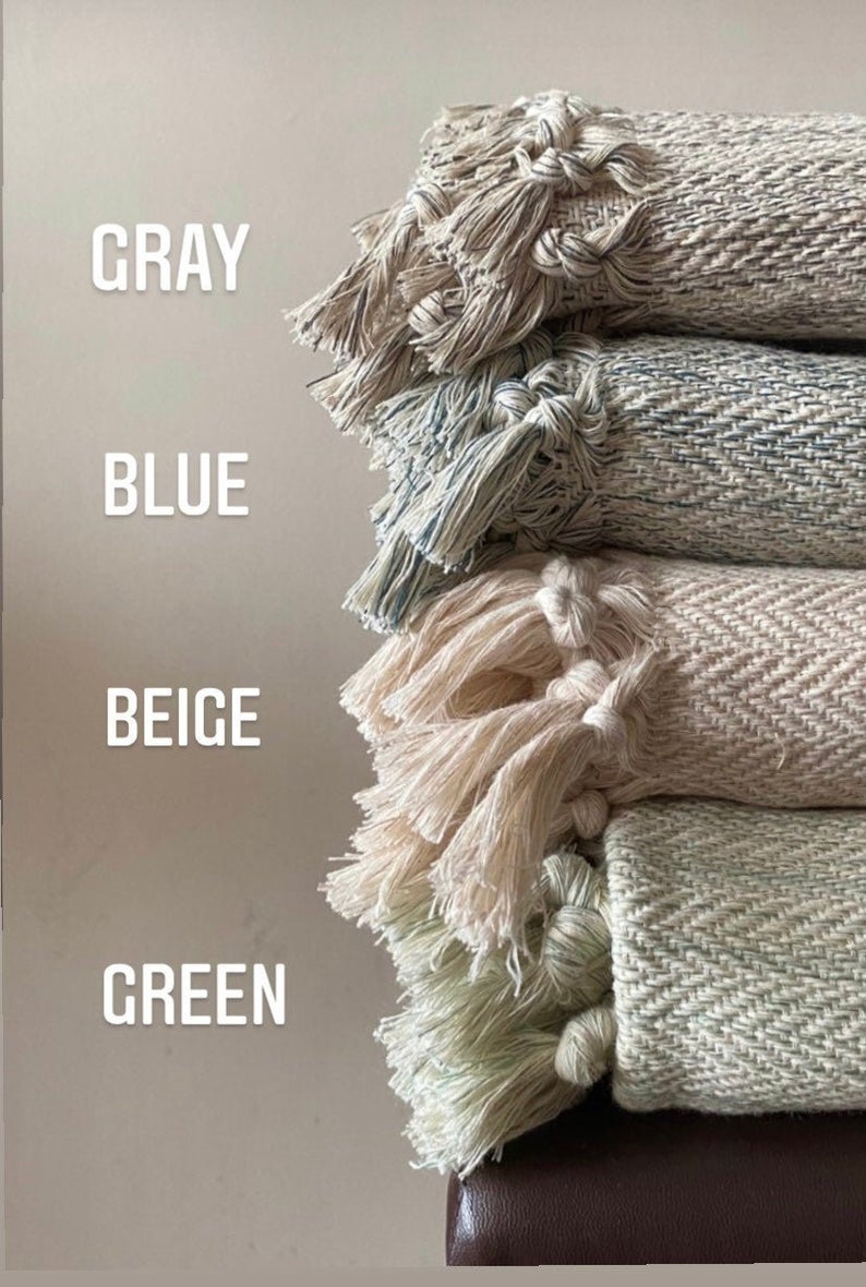 Handwoven blanket "Şirince"-1