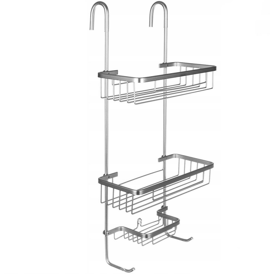 Malatec 16721 Hanging shelf for shower silver (37931)-0