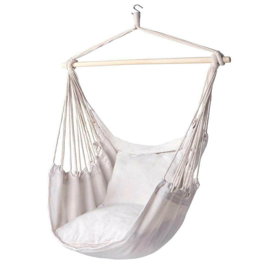 Hanging chair with cushion - off-white-0