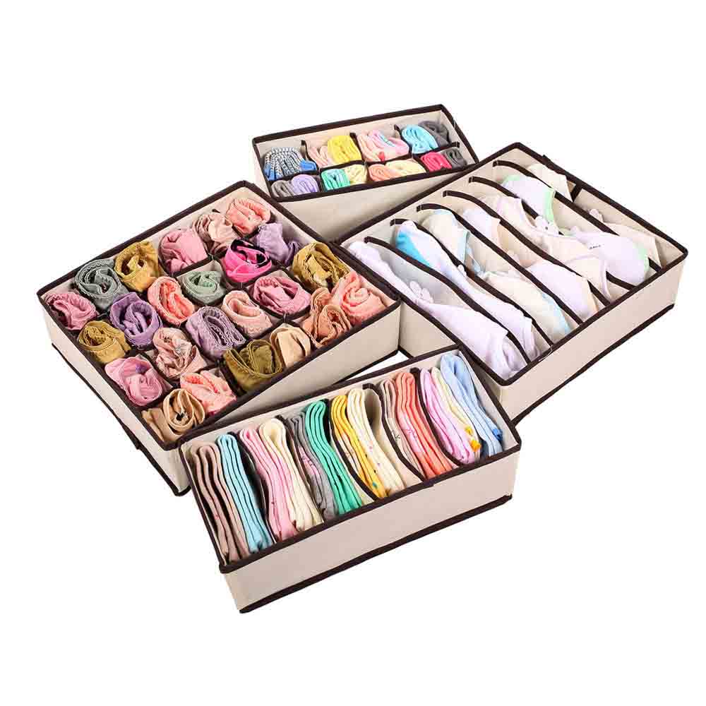4-part storage box set-beige-0