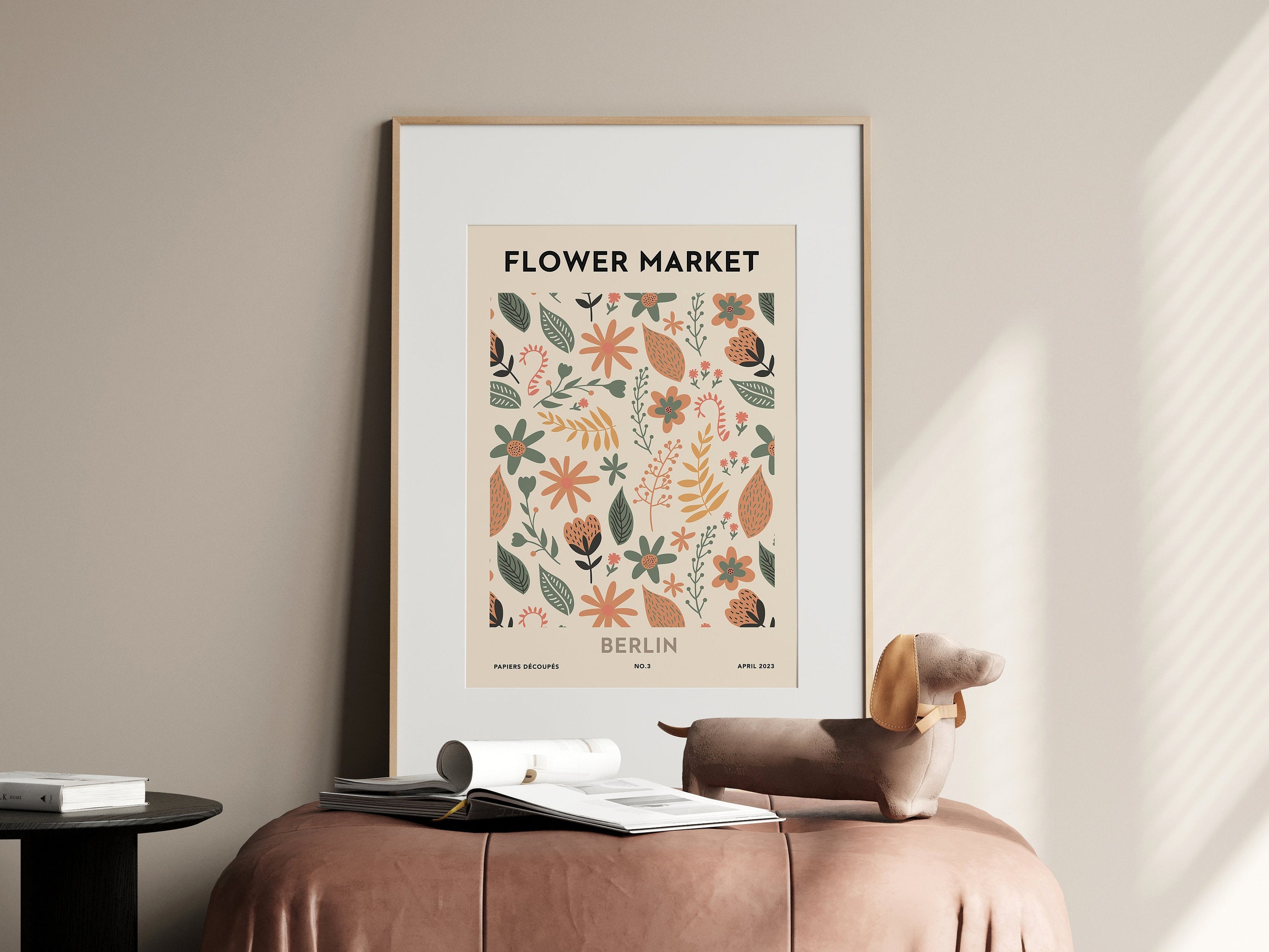 Poster Blumen Markt | Poster Set 8 Bilder | Botanische Wand Kunst I Wandbilder Wohnzimmer & Schlafzimmer | Sofort Digitaler Download-3