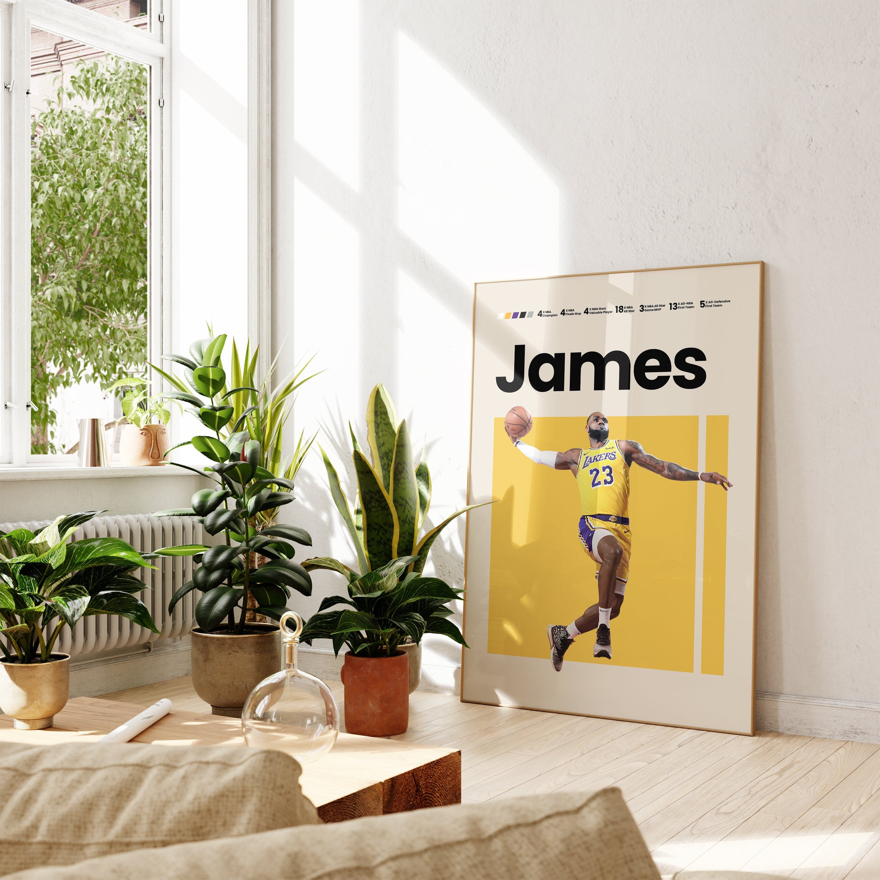 MICHAEL JORDAN Poster I NBA Goats I Air Jordan I Mid Century Modern I Wanddeko Schlafzimmer & Wohnzimmer I  I Kunstdruck ohne Rahmen-4