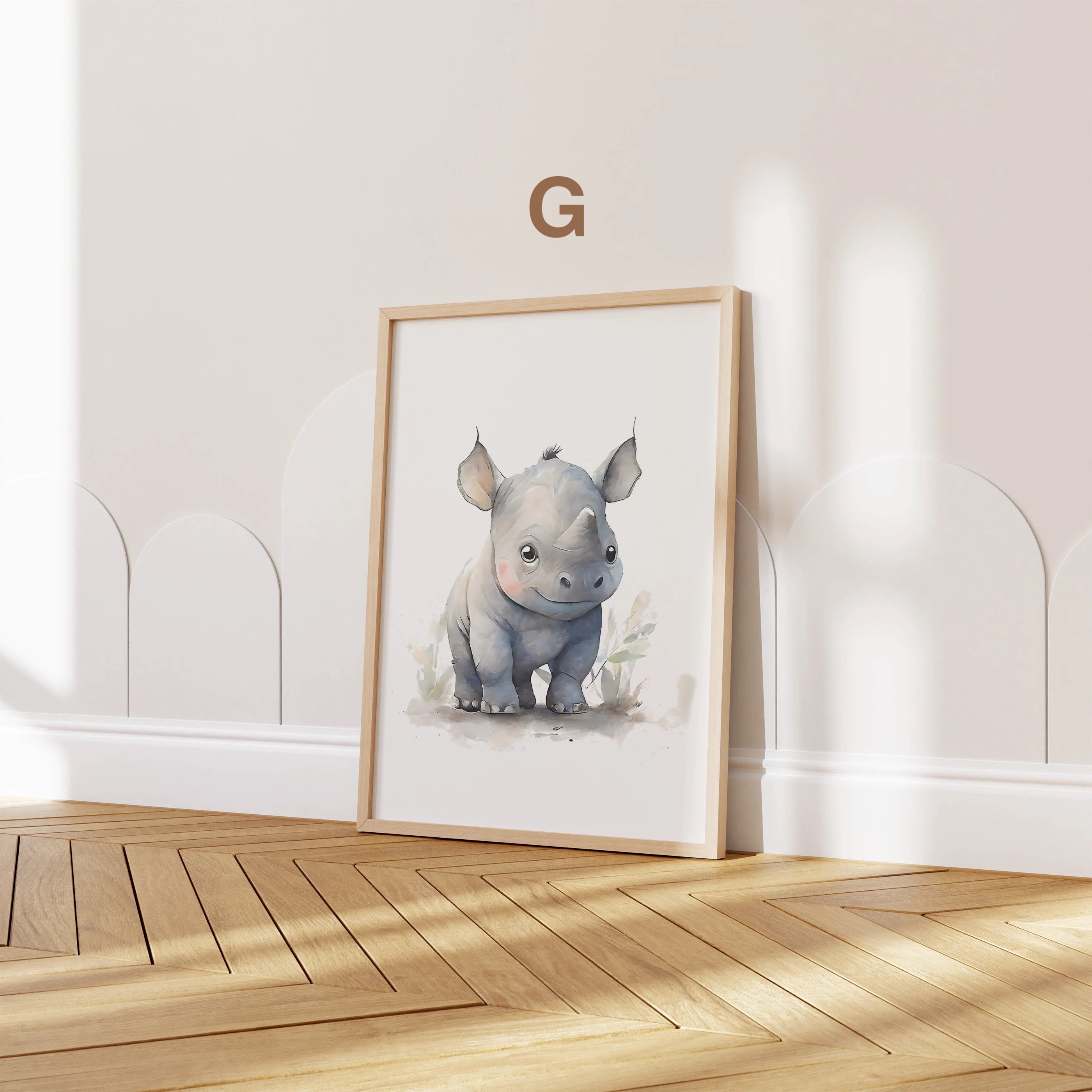 Poster Kinderzimmer Tiere Wald Dschungel Aquarell I Kinderzimmer Bilder I Wand Deko I Kunst Druck I Deko Print I ohne Rahmen-7