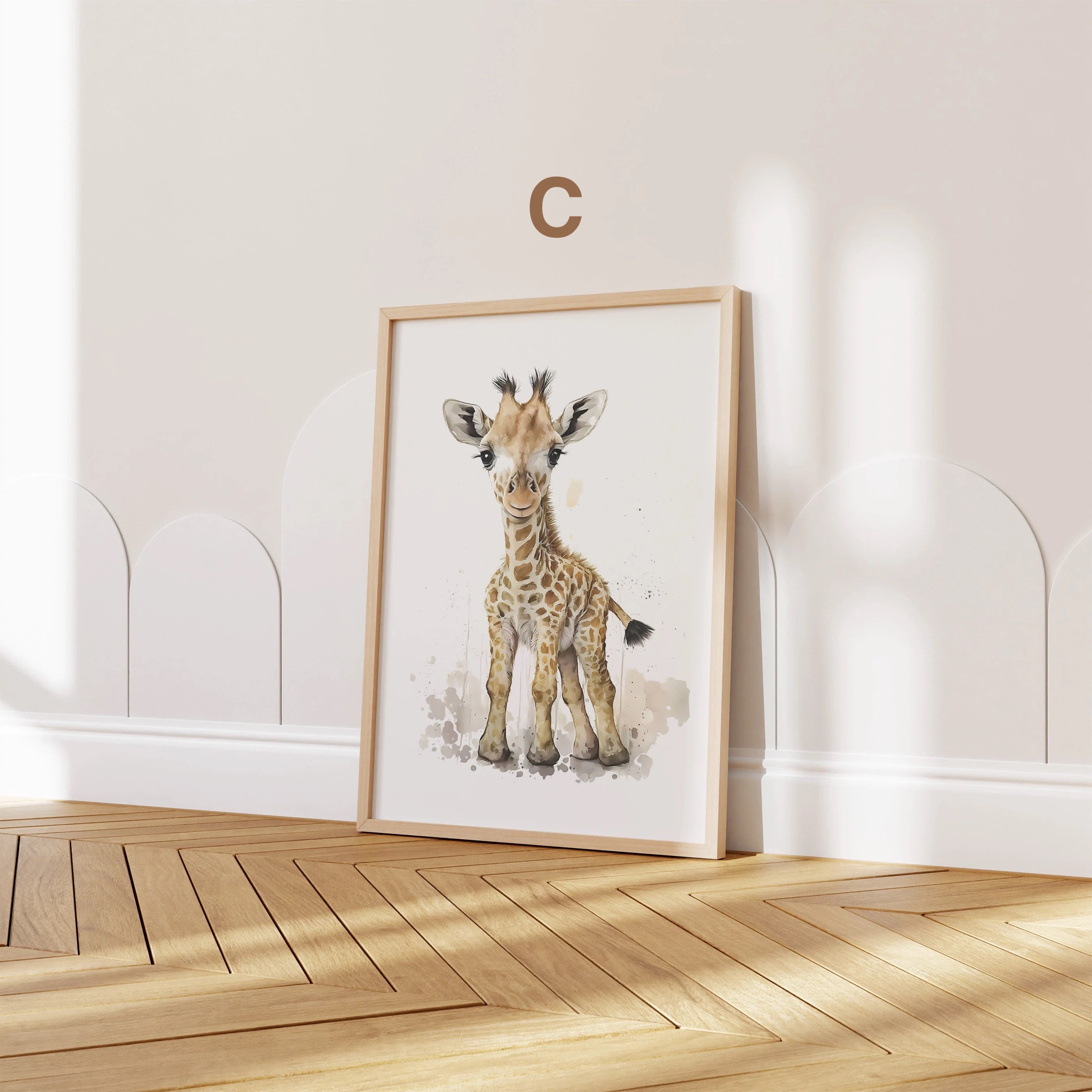 Poster Kinderzimmer Tiere Wald Dschungel Aquarell I Kinderzimmer Bilder I Wand Deko I Kunst Druck I Deko Print I ohne Rahmen-3