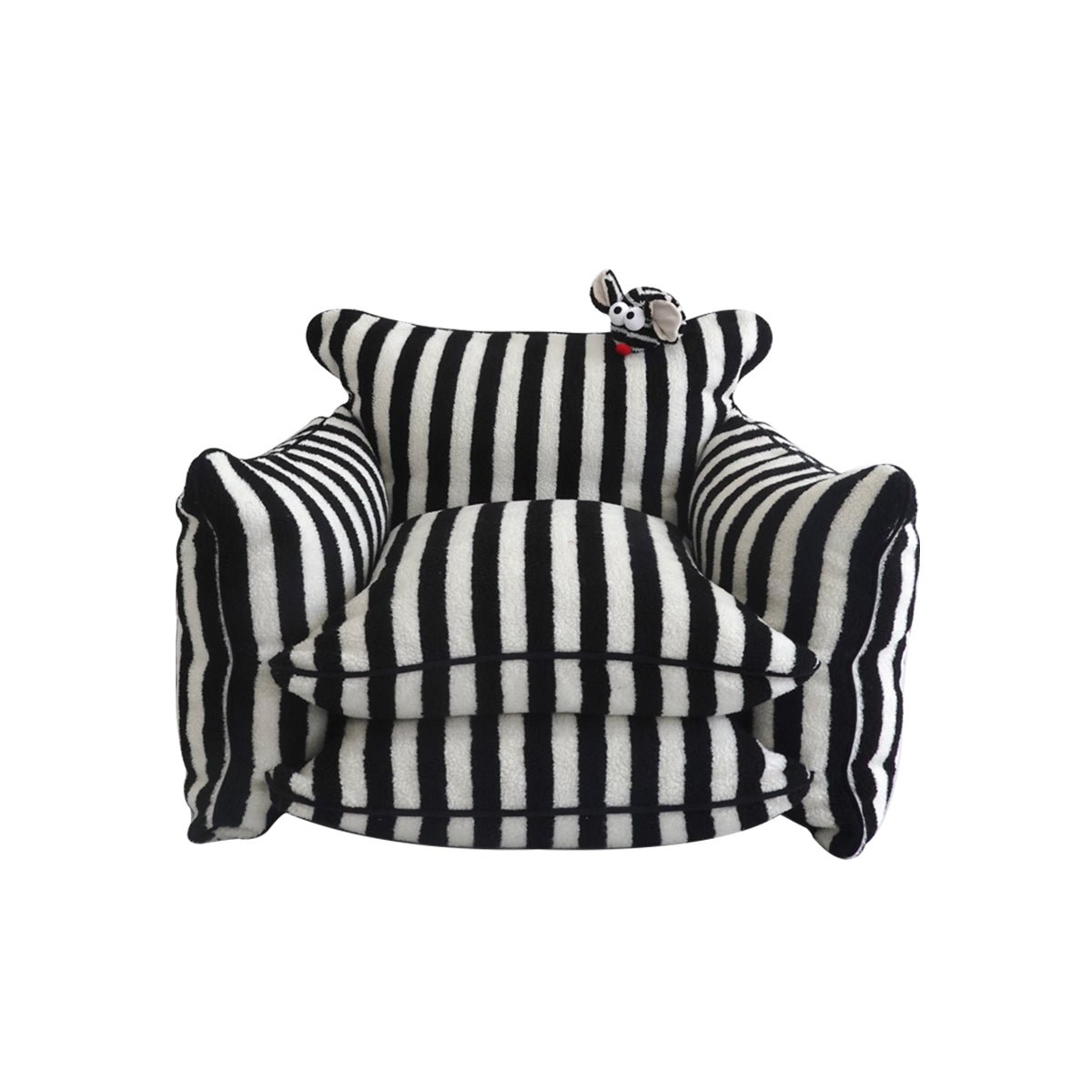 Playful Mind Striped Lazy Sofa Chair-4
